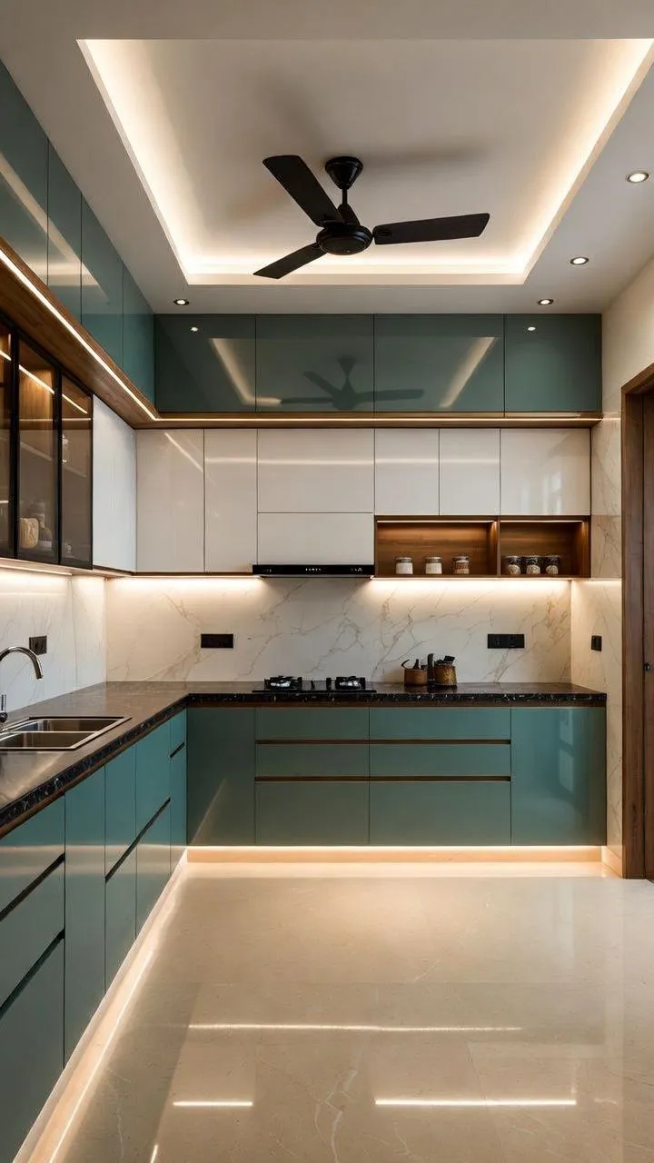 Sleek kitchen interior design Amravati